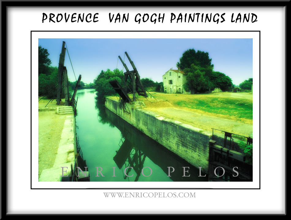 VAN GOGH Places in PROVENCE The mill of one of his famous paintings with the canal